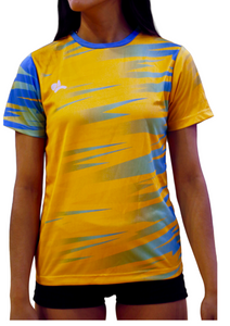 Camiseta manga corta - Stripped amarilla